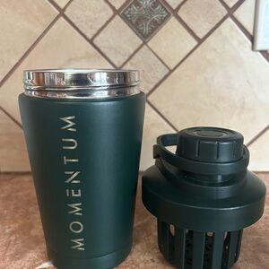 Momentum Green Stainless Protein Shaker